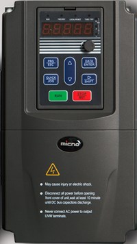 BIẾN TẦN MICNO Vào 1 pha 220V ra 1 pha 220V công suất 0,4Kw-1/2Hp